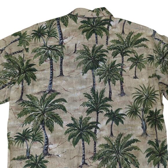 Tori Richard Honolulu Tropical Palm Tree Short Sleeve Button-down Shirt Sz Large - Picture 5 of 8